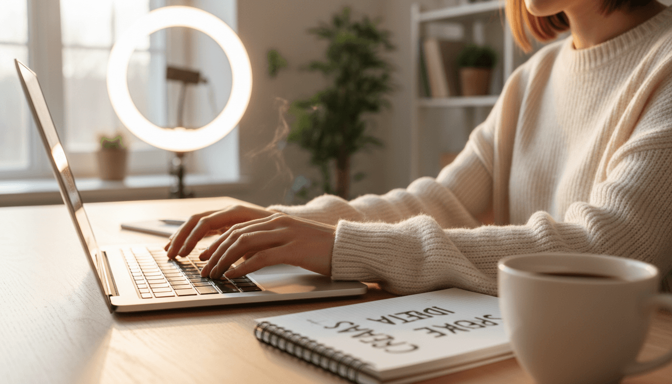 content editor working on the ebook