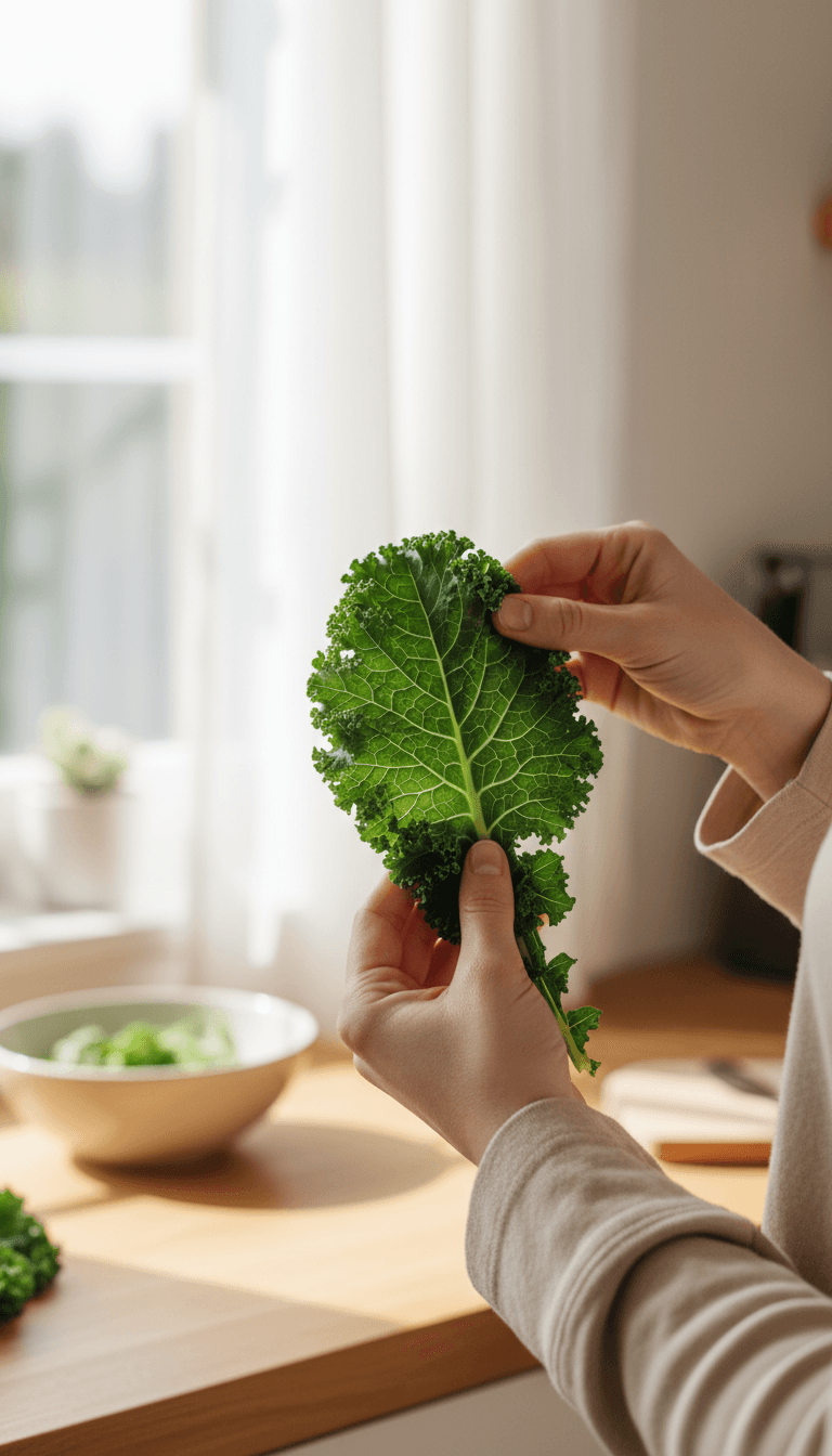 Open book with fresh vegetables and healthy food on a table